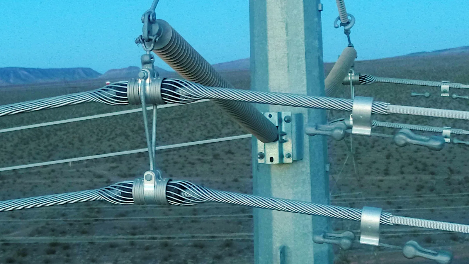 Close inspection of electrical transmission components